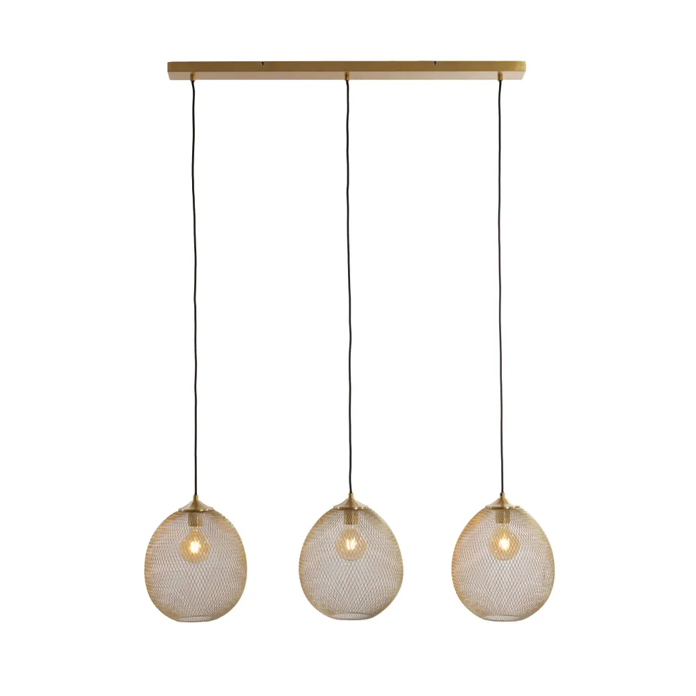 Light & Living hanglamp Moroc - goud - 30x104x34cm