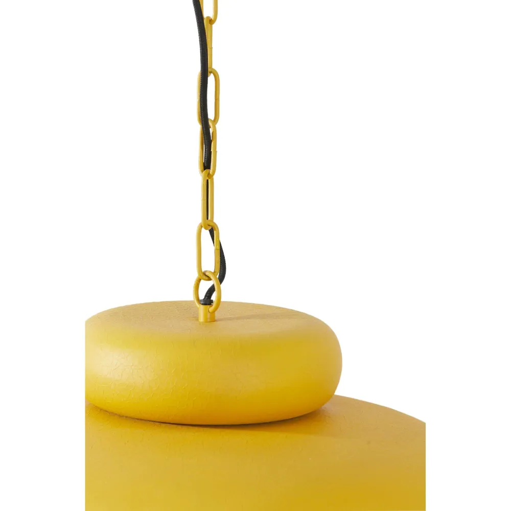 Light & Living hanglamp Neiva - geel - Ø46cm