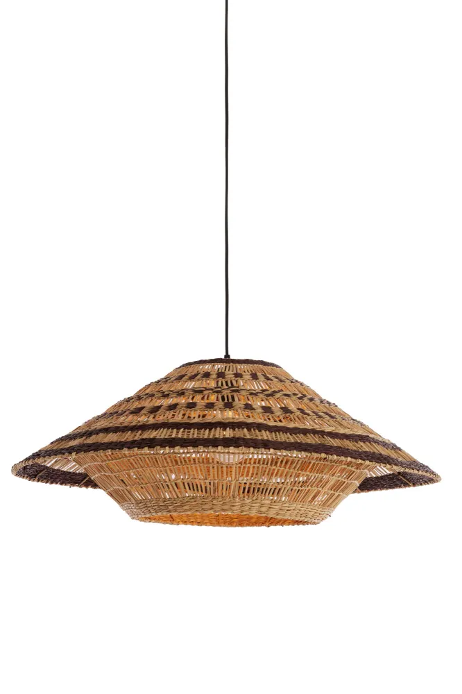 Light & Living hanglamp OWANA - bruin - Ø80x30cm