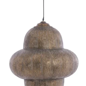 Light & Living hanglamp RYOTA - bruin - Ø53x63.5cm
