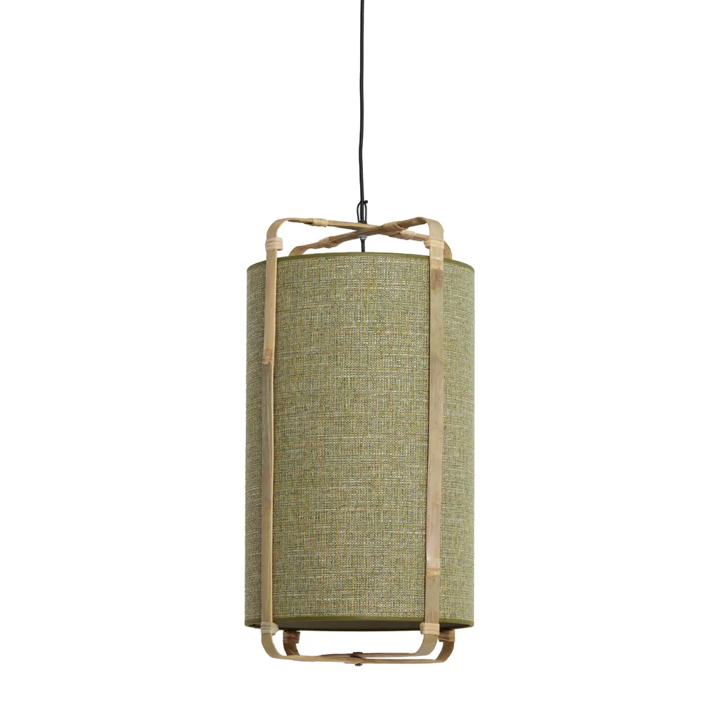 Light & Living hanglamp Sendai - groen - Ø37cm