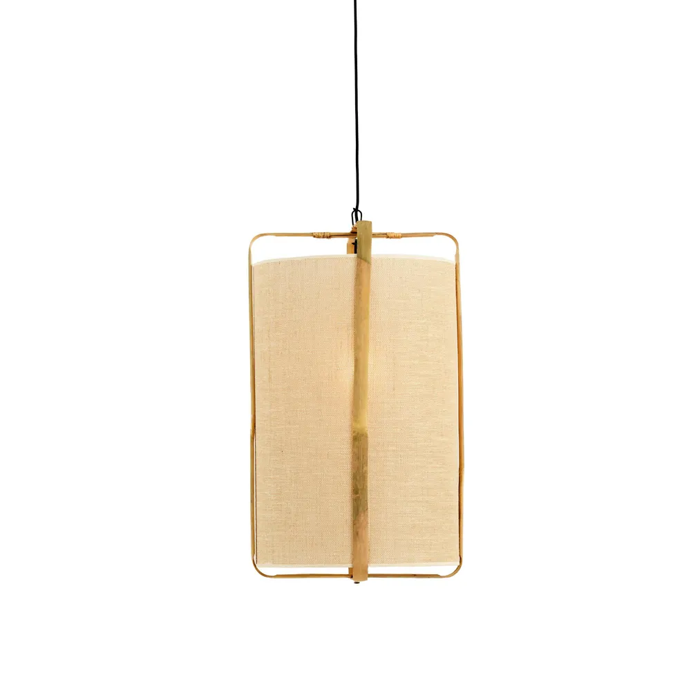Light & Living hanglamp Sendai - zand - Ø37cm