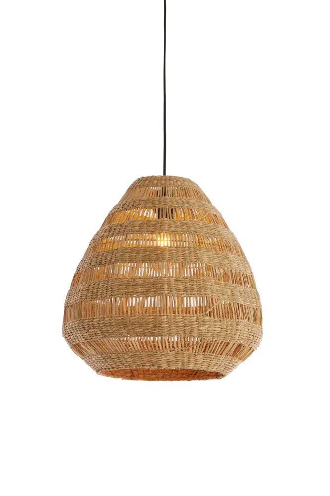 Light & Living hanglamp SOLUNA - bruin - Ø47x46cm