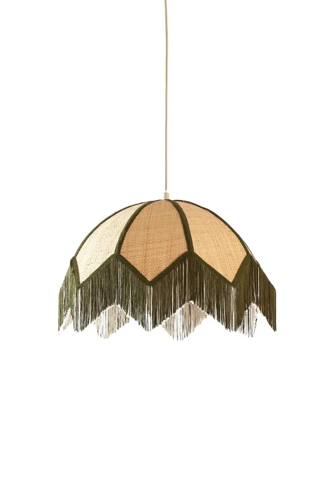 Light & Living hanglamp SULINA - groen - Ø45x32.5cm