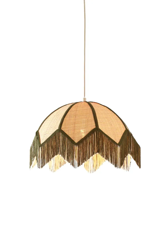 Light & Living hanglamp SULINA - groen - Ø45x32.5cm