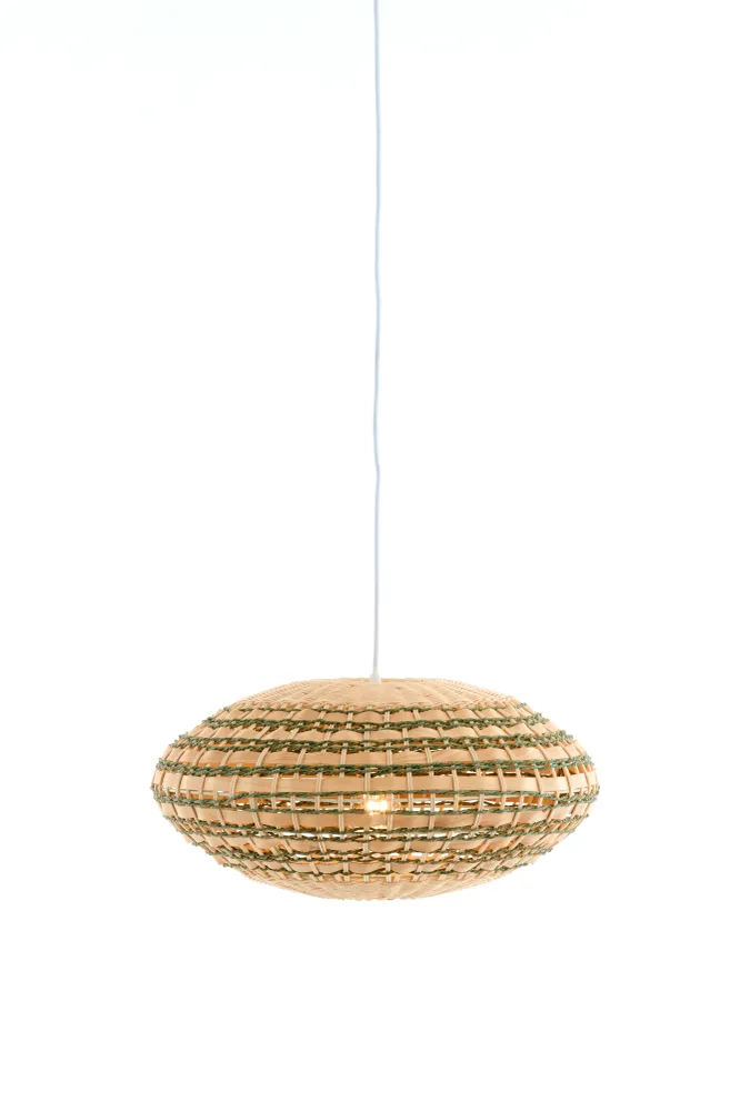 Light & Living hanglamp TAWELA - groen - Ø50x24cm