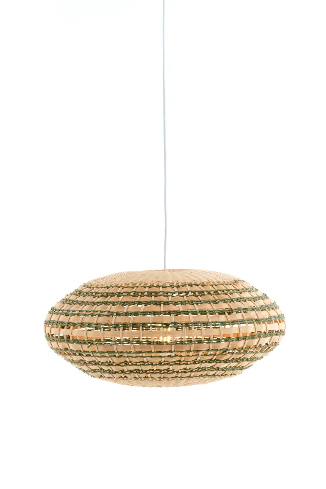 Light & Living hanglamp TAWELA - groen - Ø59.5x28cm