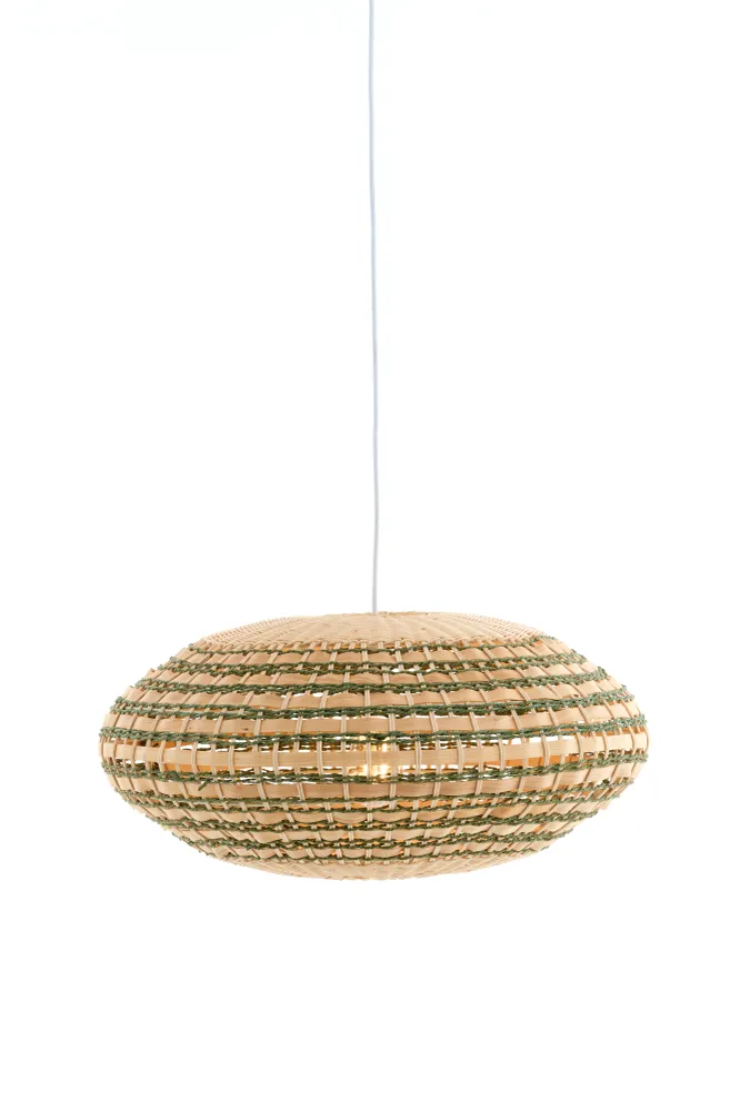 Light & Living hanglamp TAWELA - groen - Ø59.5x28cm