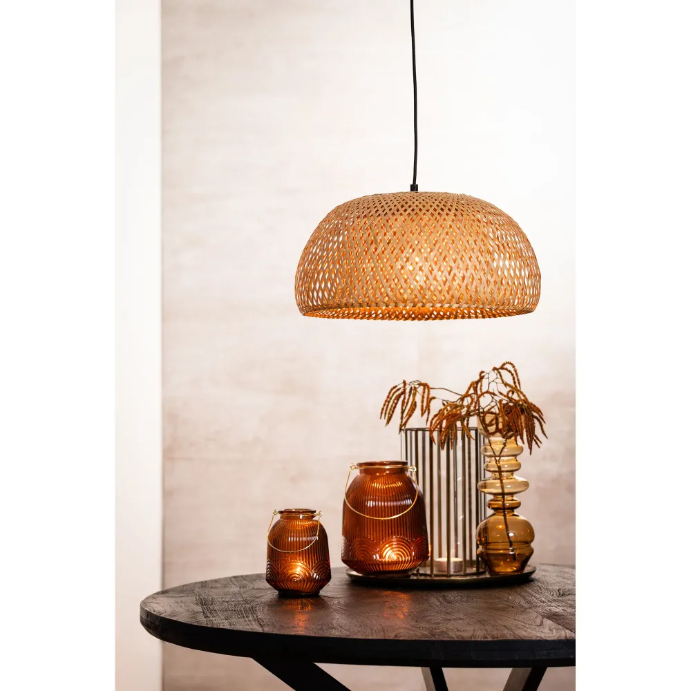 Light & Living hanglamp Timeo - bruin - Ø44cm