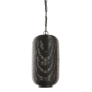 Light & Living hanglamp TOMEK - zwart - Ø21x44cm