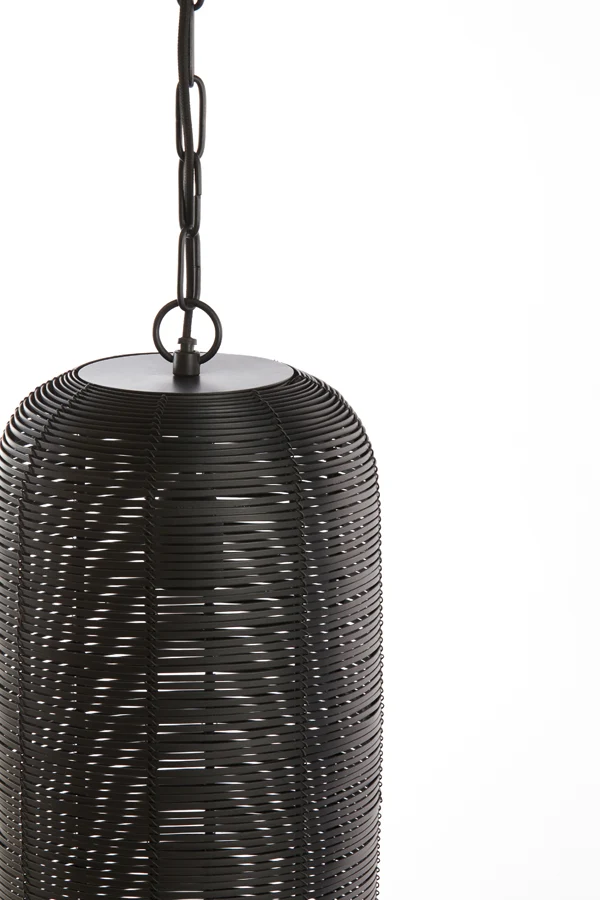 Light & Living hanglamp TOMEK - zwart - Ø21x44cm