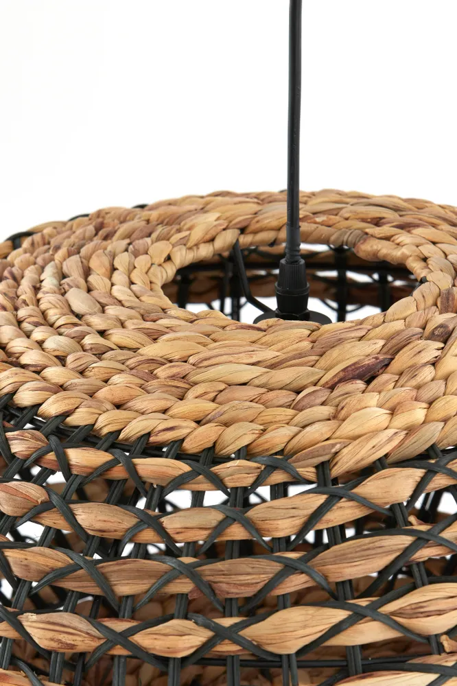 Light & Living hanglamp TRIPOLI - zwart - Ø50x23.5cm