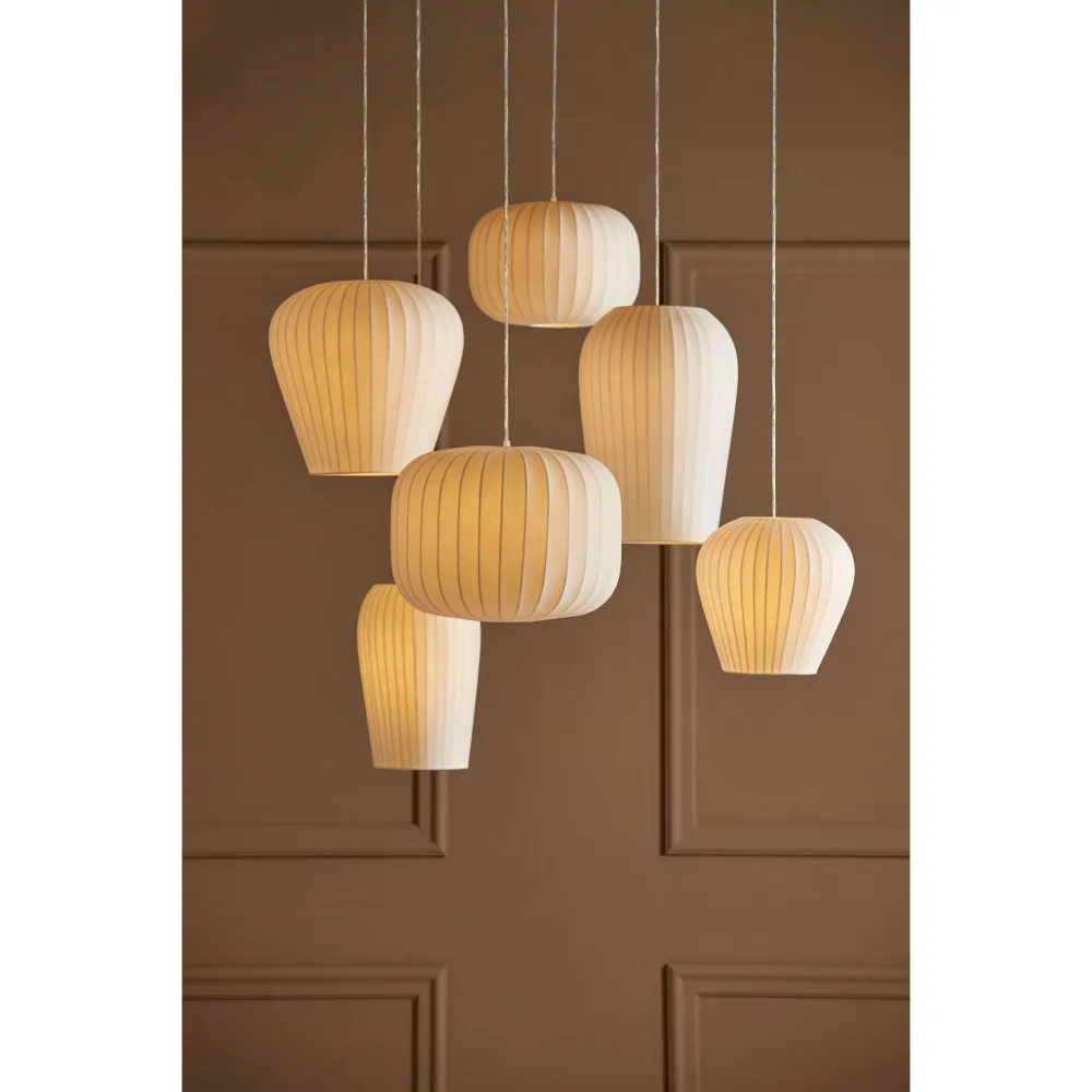 Light & Living hanglamp Xela - wit - Ø37.5cm