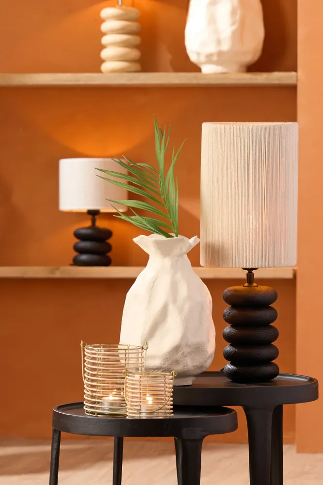 Light & Living lampvoet BUDONGO - Ø12x12cm - zwart