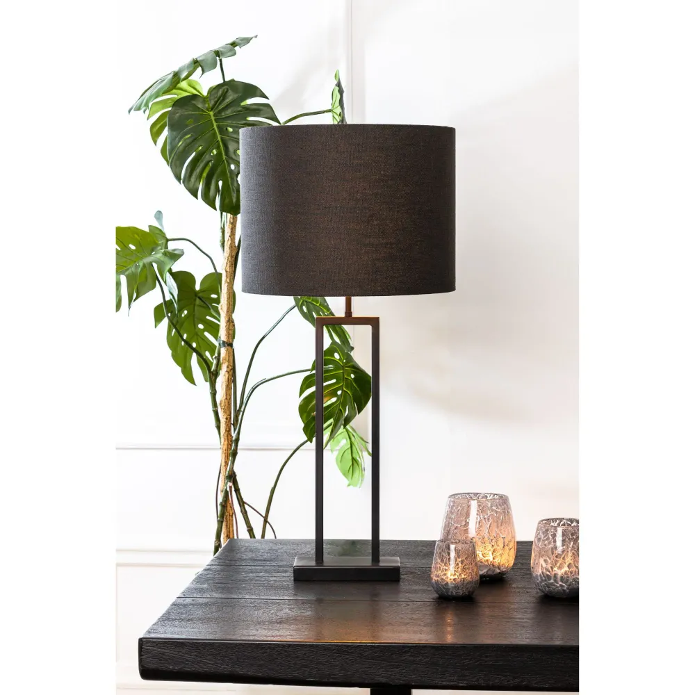 Light & Living lampvoet Shiva - zwart - 20x10x55cm