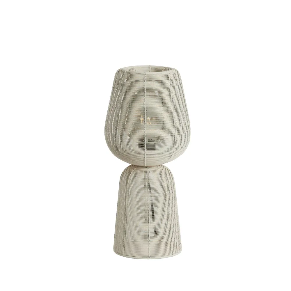 Light & Living tafellamp ABOSO - wit - Ø18cm