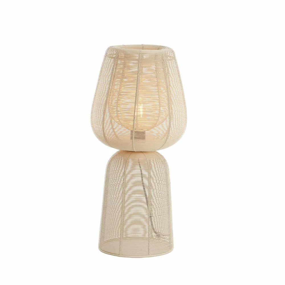 Light & Living tafellamp ABOSO - wit - Ø24cm
