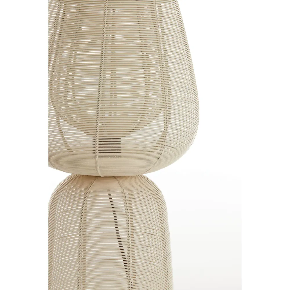 Light & Living tafellamp ABOSO - wit - Ø24cm