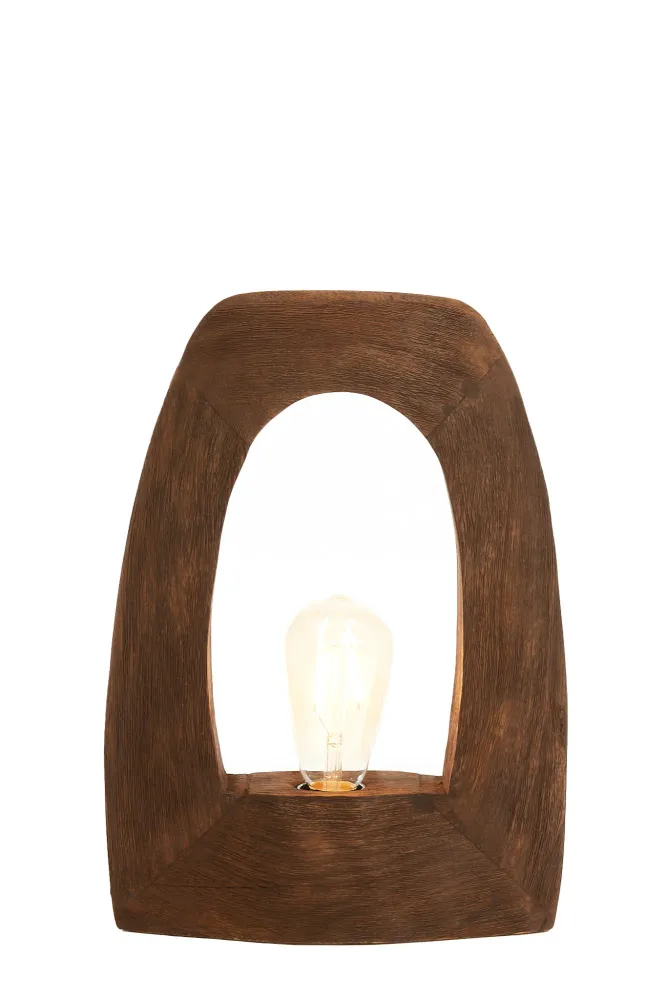 Light & Living tafellamp CARINI - bruin - 27x10x35cm