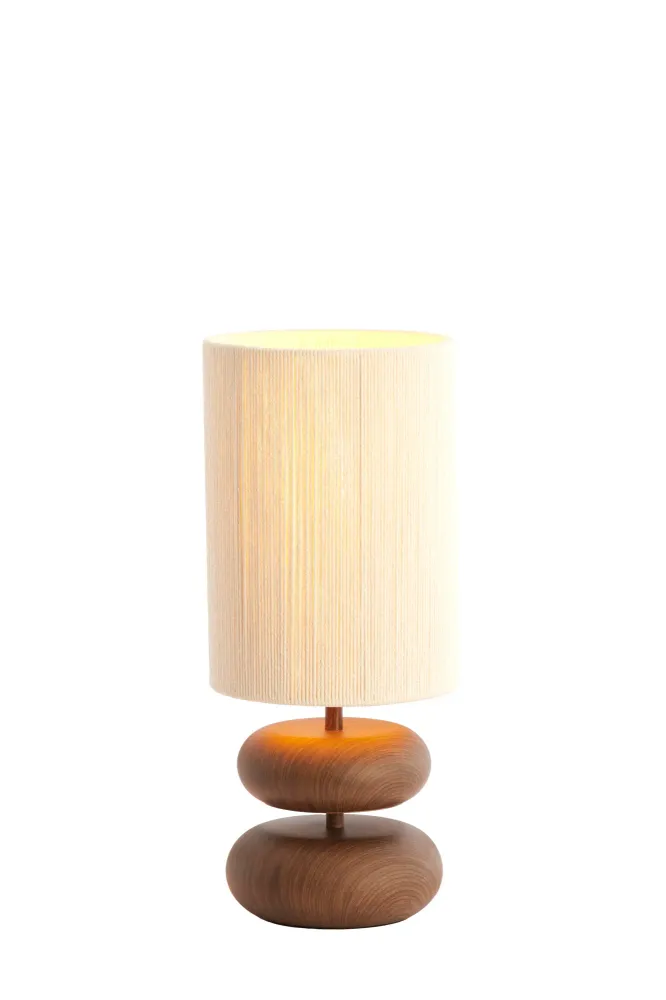 Light & Living tafellamp DANIALO - bruin - Ø22x50.5cm