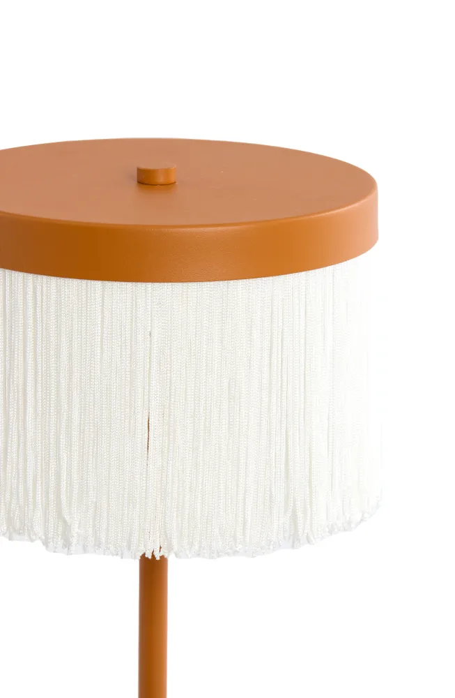 Light & Living tafellamp DINY - oranje - Ø17x35cm