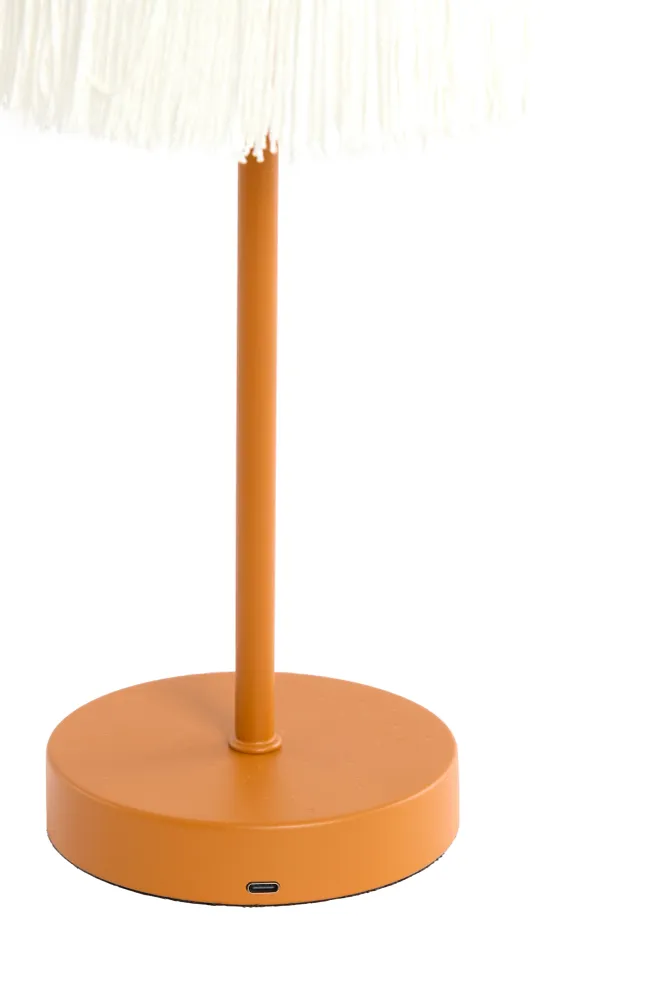 Light & Living tafellamp DINY - oranje - Ø17x35cm