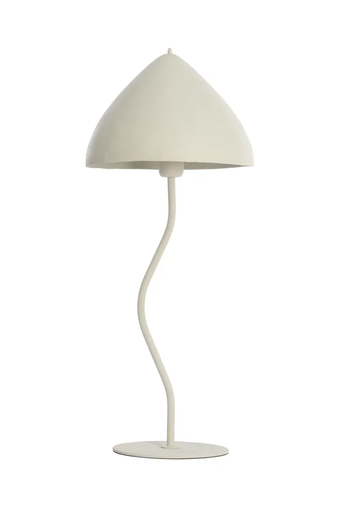 Light & Living tafellamp ELIMO - wit - Ø25x67cm