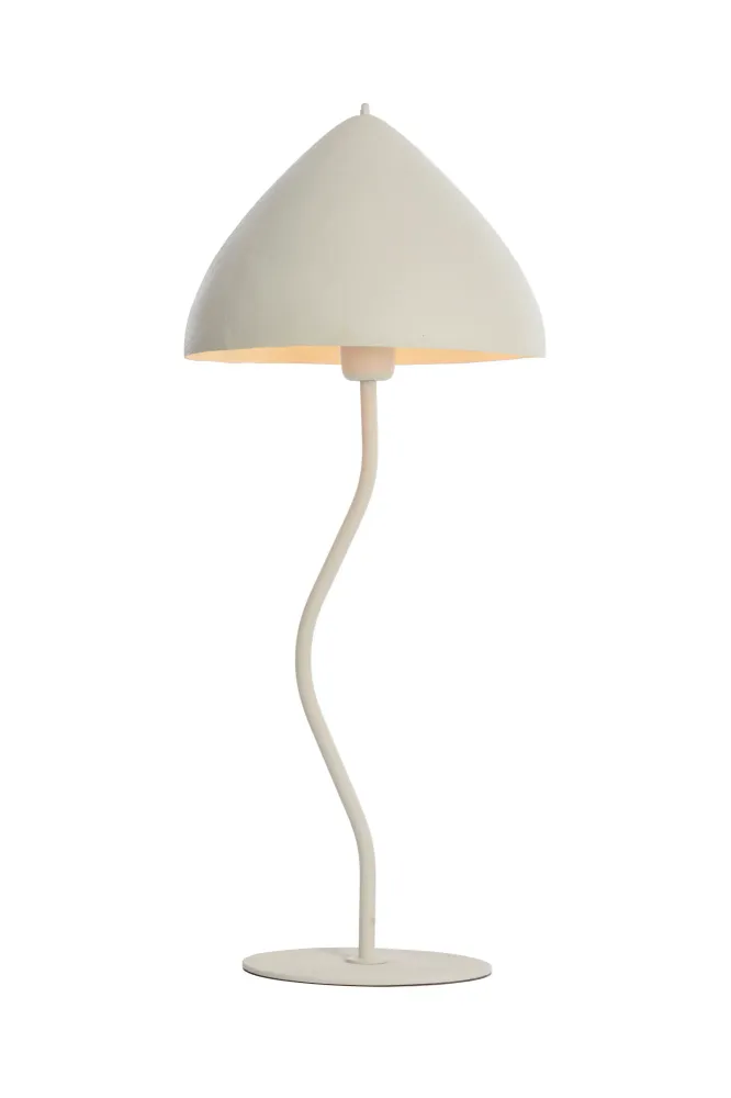 Light & Living tafellamp ELIMO - wit - Ø25x67cm