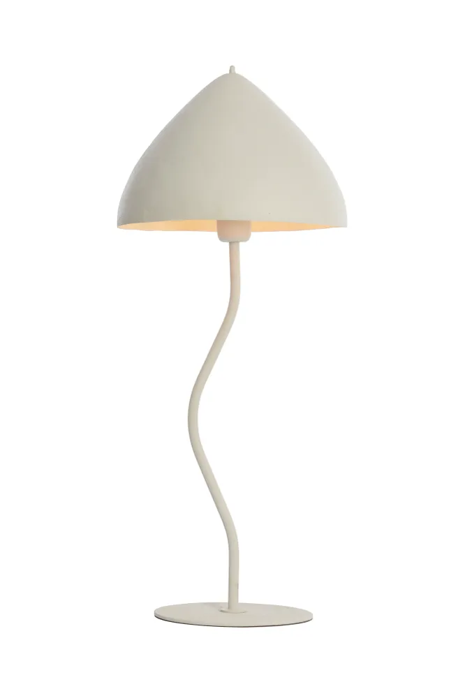 Light & Living tafellamp ELIMO - wit - Ø25x67cm