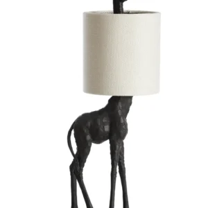 Light & Living tafellamp GIRAFFE - zwart - 28x20x68cm