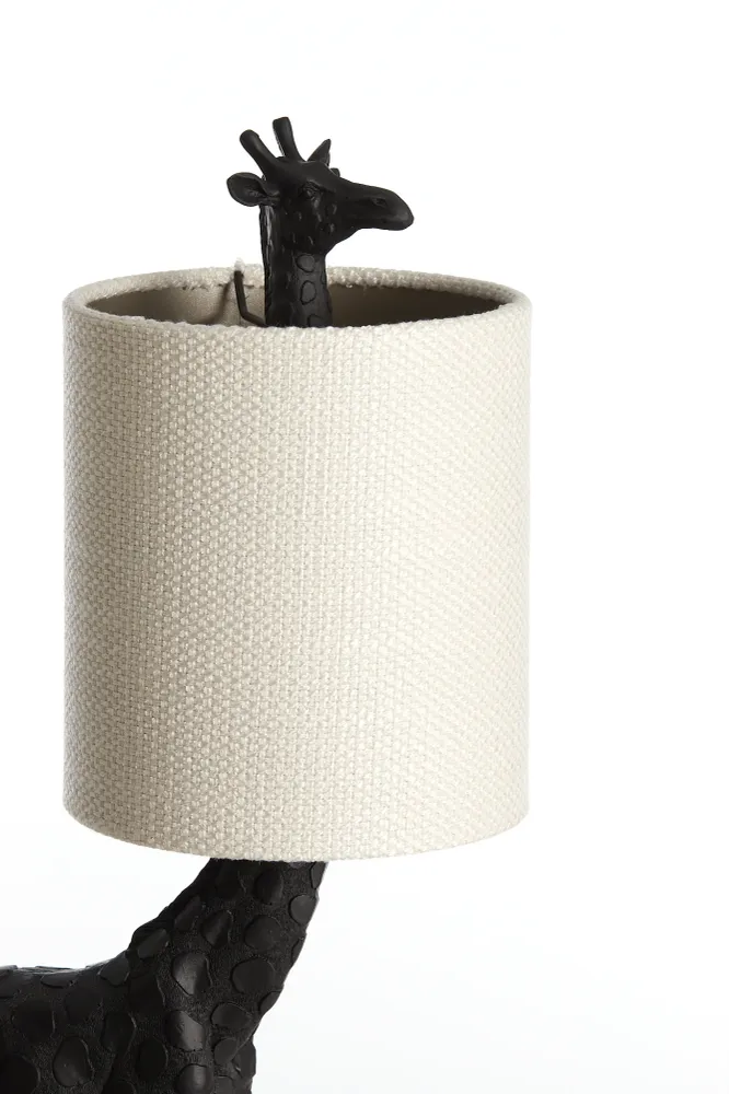 Light & Living tafellamp GIRAFFE - zwart - 28x20x68cm