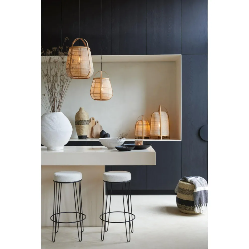 Light & Living tafellamp Jacinto - bruin - Ø34cm