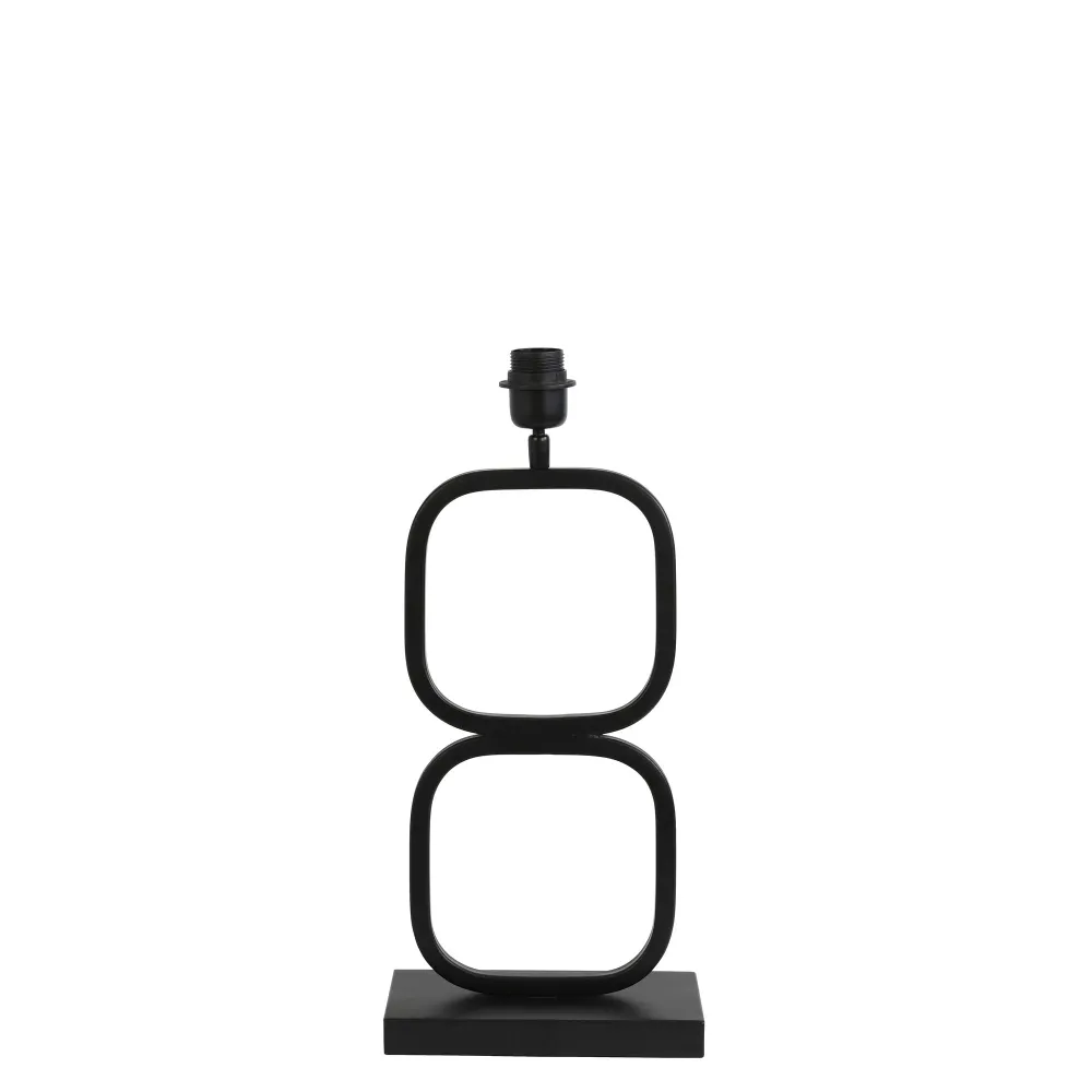 Light & Living tafellamp Lutika/Livigno - zwart, roze - 30x30x67cm
