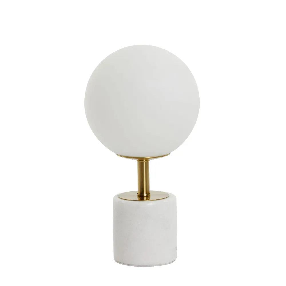 Light & Living tafellamp Medina - wit - Ø20cm