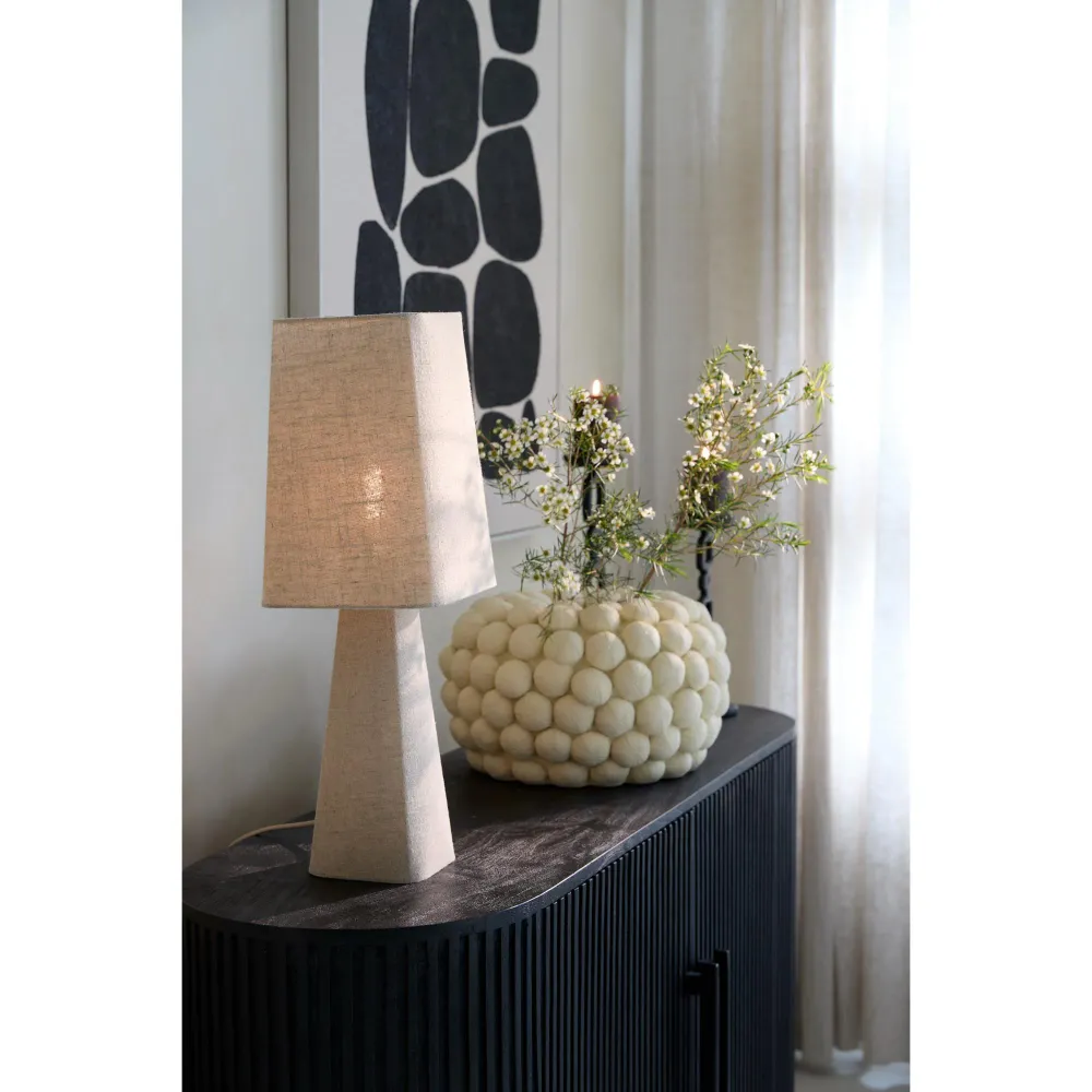 Light & Living tafellamp Mikko - bruin - 20x20x58cm