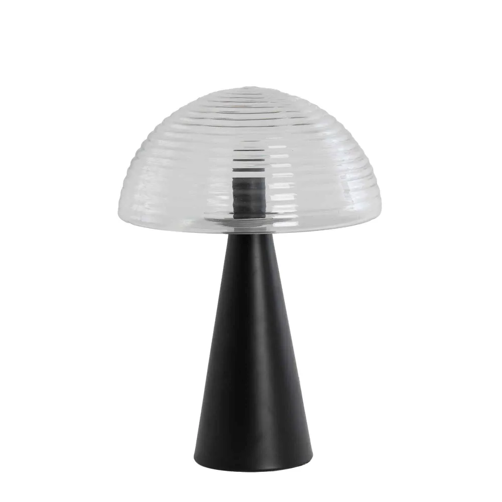 Light & Living tafellamp Mueda - zwart - Ø30cm