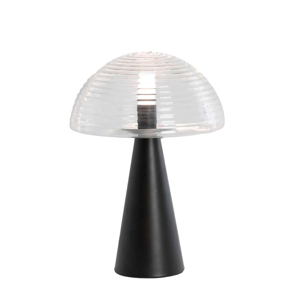 Light & Living tafellamp Mueda - zwart - Ø30cm
