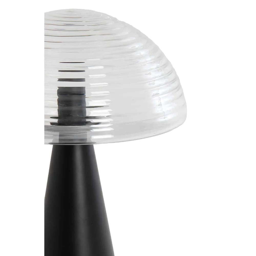 Light & Living tafellamp Mueda - zwart - Ø30cm