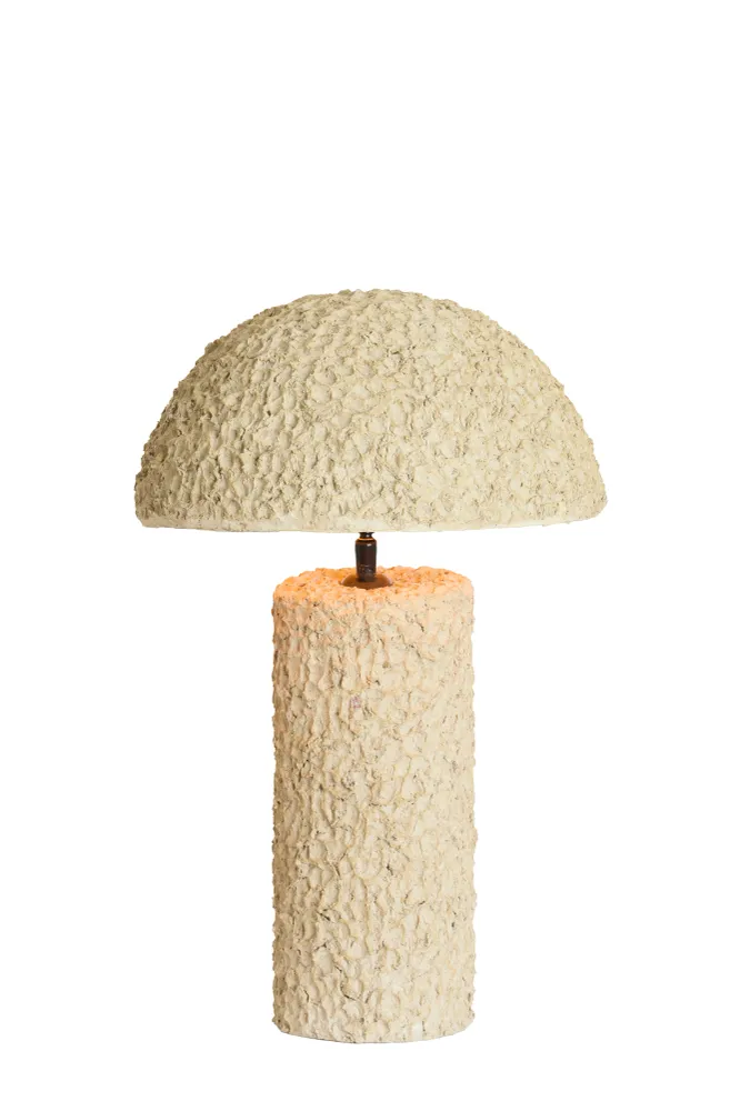 Light & Living tafellamp QAZU - bruin - Ø30x48cm