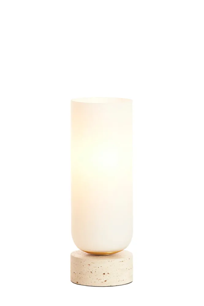 Light & Living tafellamp RYLANO - wit - Ø12x35cm