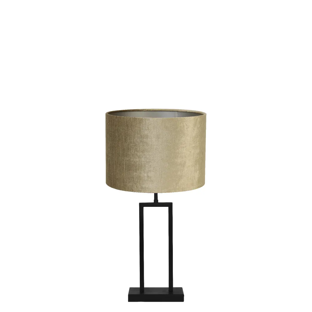 Light & Living tafellamp Shiva/Gemstone - zwart, brons - 30x30x62cm