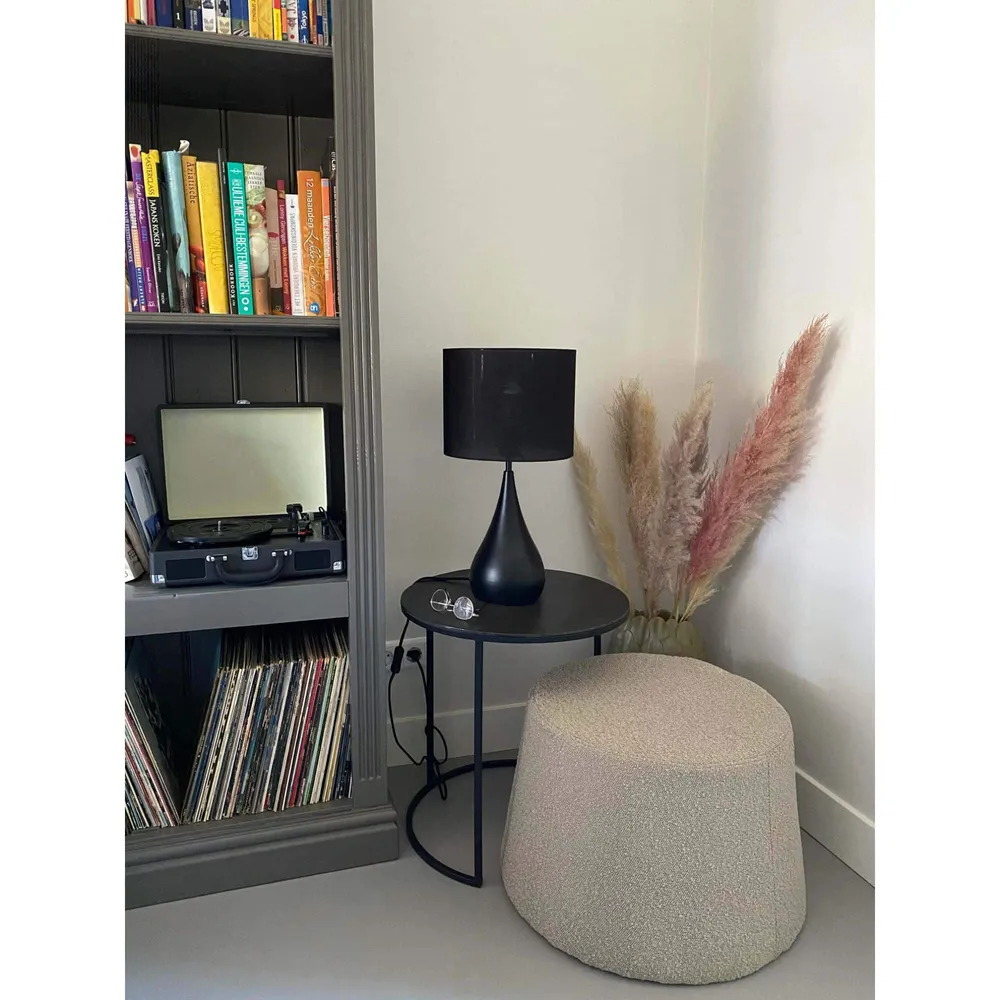 Light & Living tafellamp Svante - zwart - Ø28cm