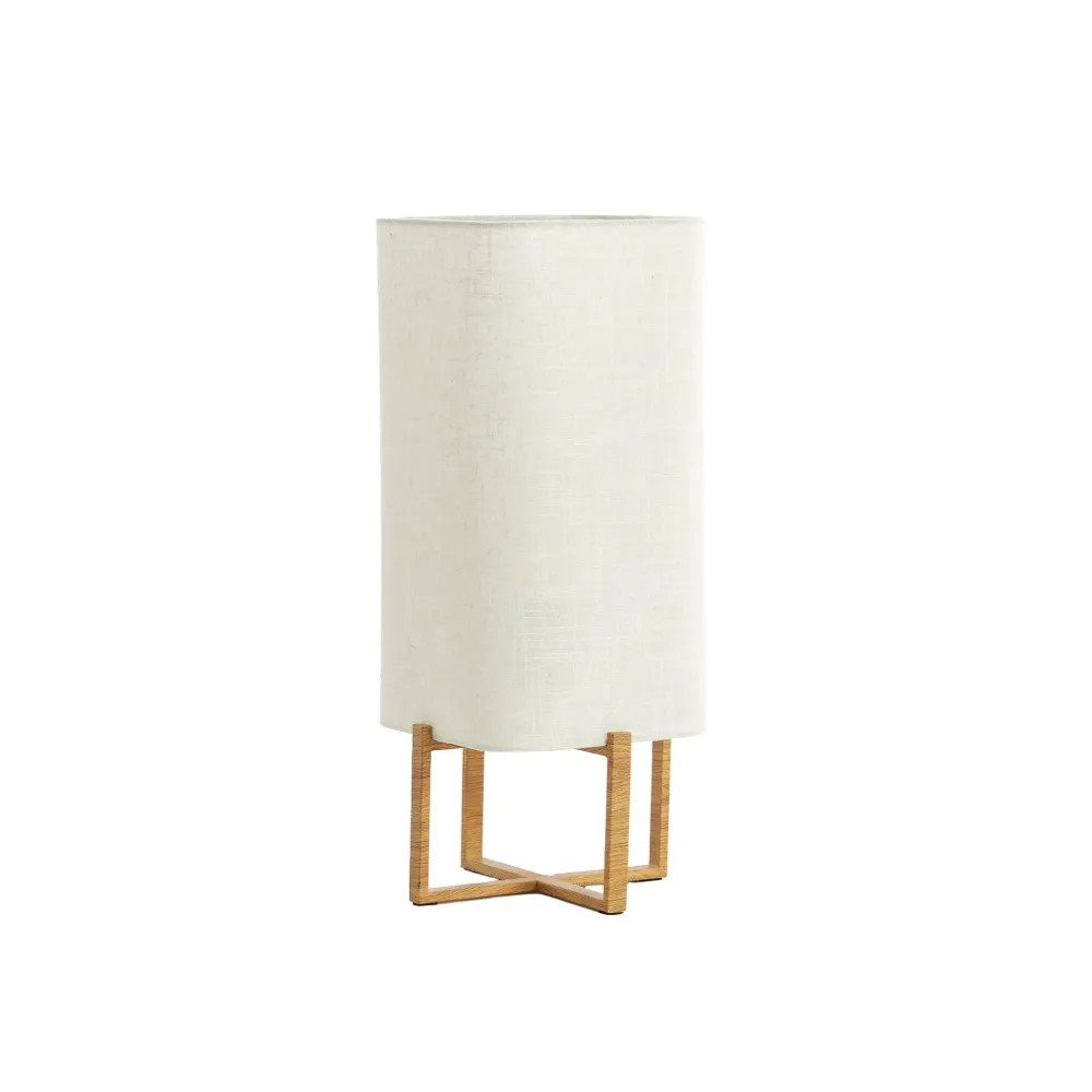 Light & Living tafellamp Wyn - bruin - Ø21.5cm