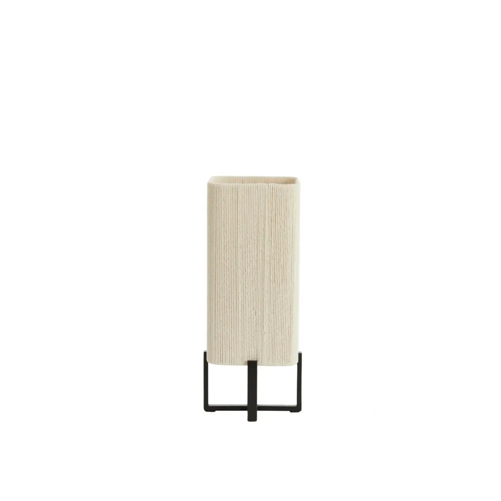 Light & Living tafellamp Wyn - zwart - Ø16.5cm