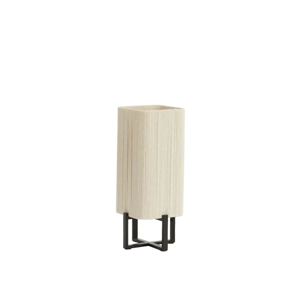 Light & Living tafellamp Wyn - zwart - Ø16.5cm