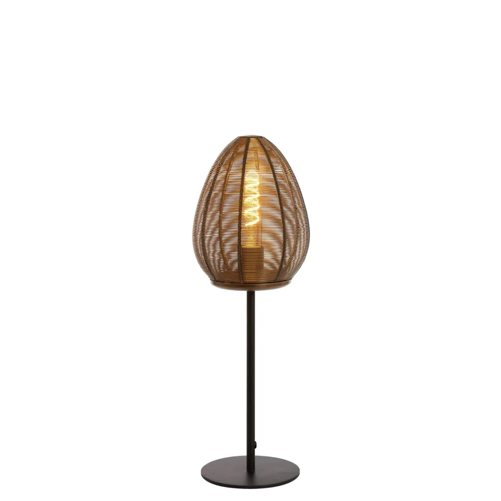 Light & Living tafellamp Yaelle - brons - Ø18cm