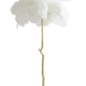 Light & Living vloerlamp FEATHER - wit - Ø95x180cm