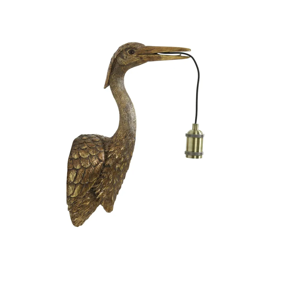 Light & Living wandlamp Crane - brons - 29.5x16x48cm