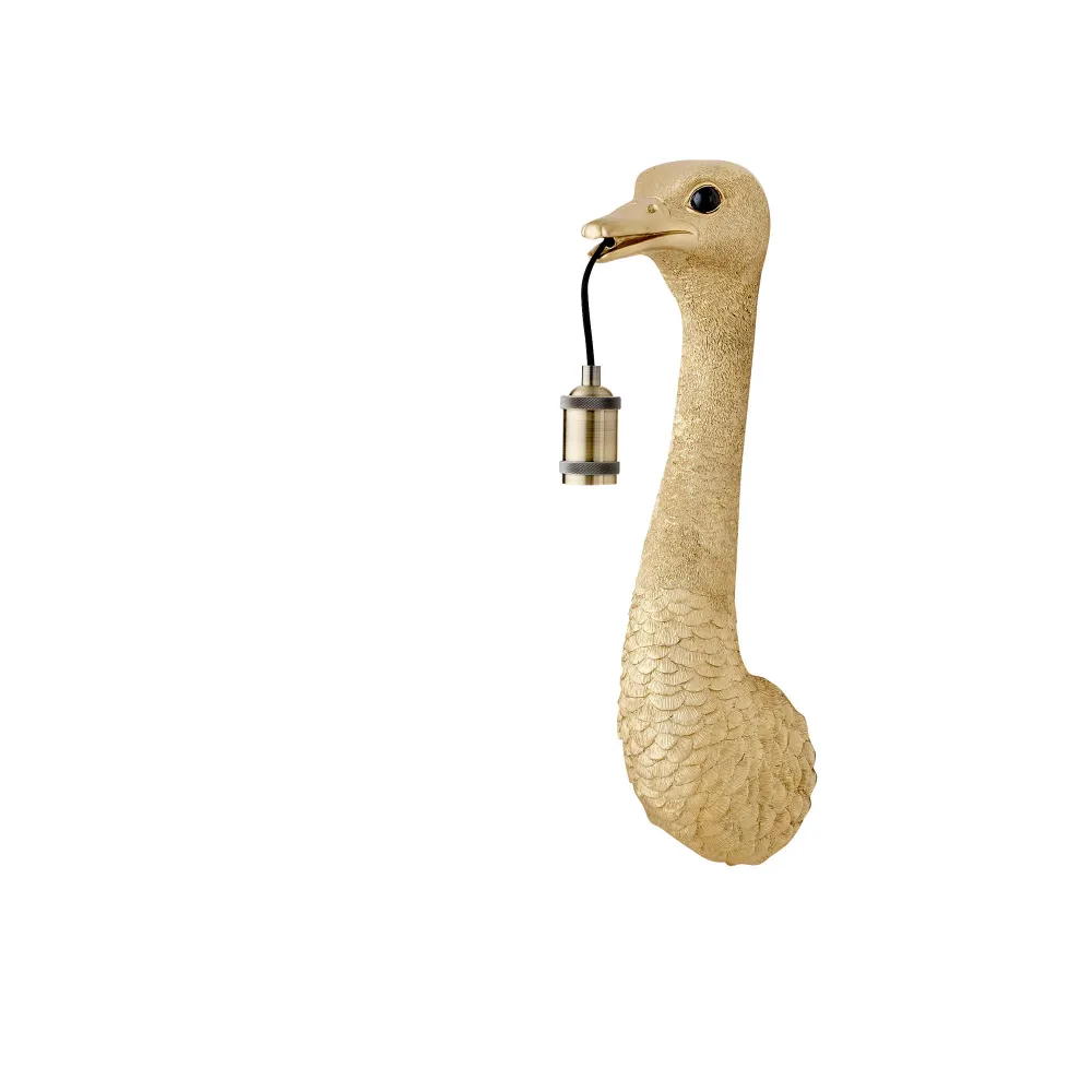 Light & Living wandlamp Ostrich - goud - 18x15.5x57.5cm