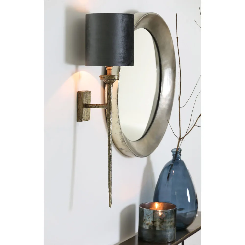 Light & Living wandlamp Torch - antiek brons - 21x9.5x75cm